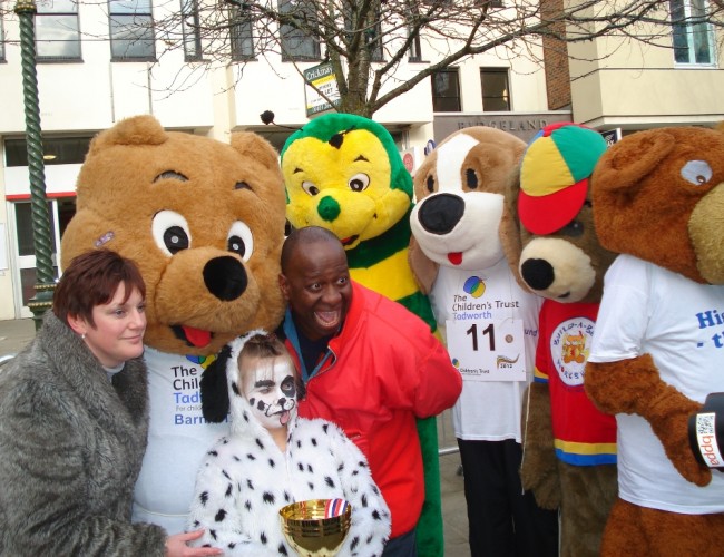 Horsham rotary charity pancake race