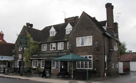 The Queens Head pub in Horsham