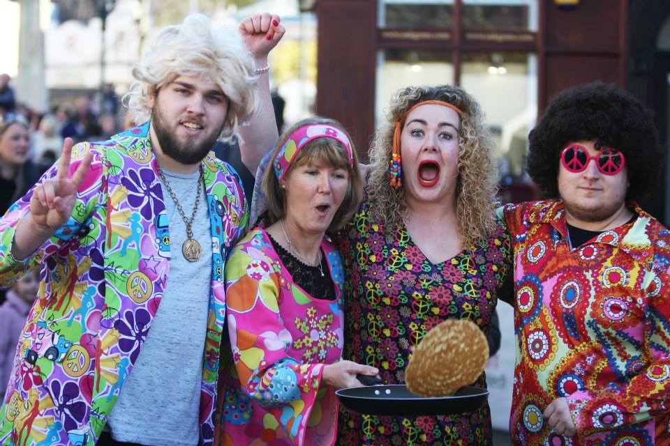 Harris Lord pancake race team