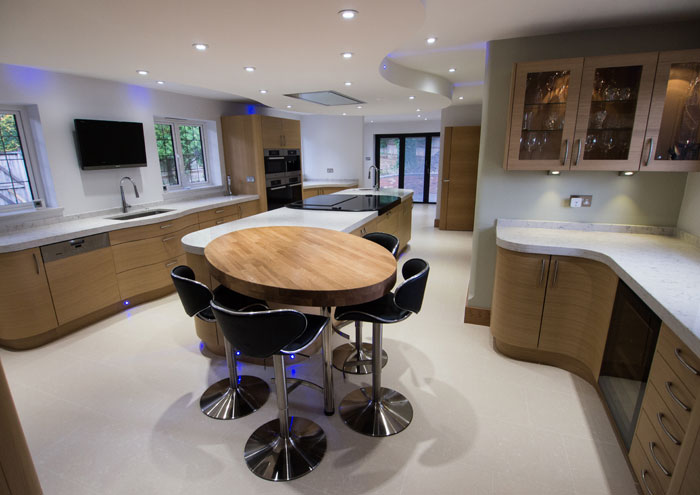 Modern Oak kitchen designed in Storrington