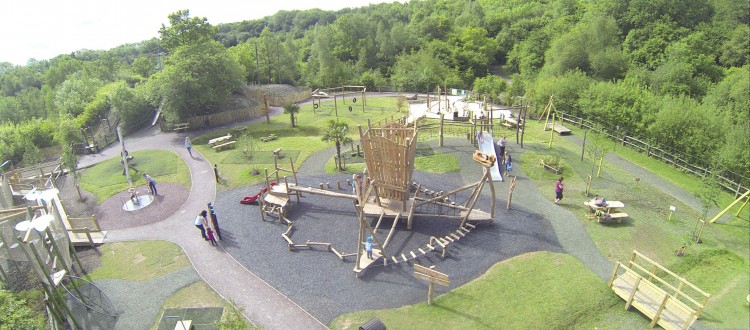 southwater dinosaur park birds-eye view