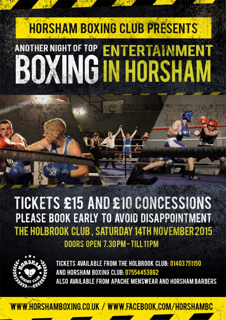 horsham boxing club poster