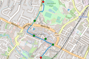 Horsham Children's Parade Route